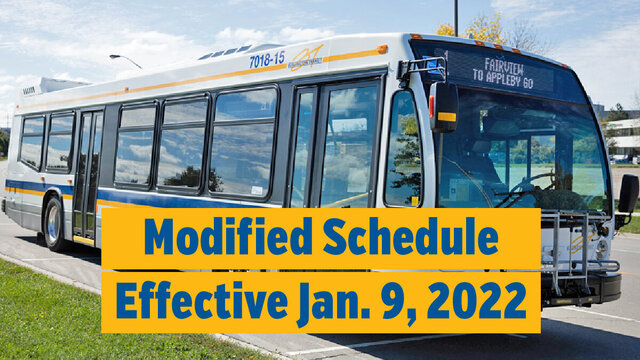 Burlington Transit - modified schedule - January 2022.jpg