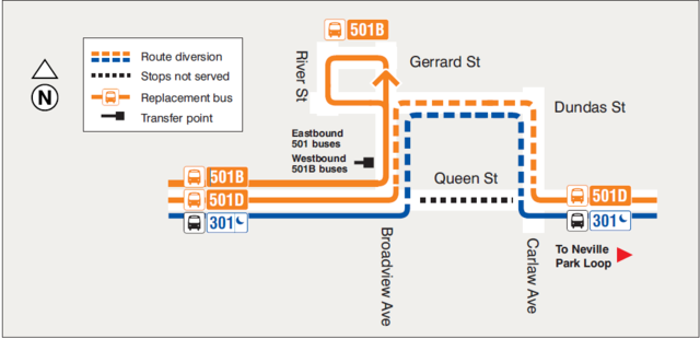 2023 - 09-24 - Queen at De Grassi - Ontario Line - routes 301-501D.png