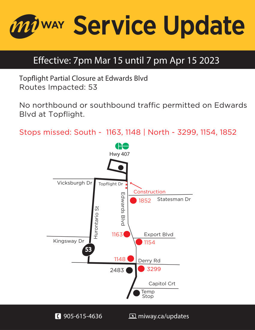 2023 - 03-15 - Edwards - Topflight construction - Metrolinx - Hurontario LRT - Route 53 Kennedy.jpg