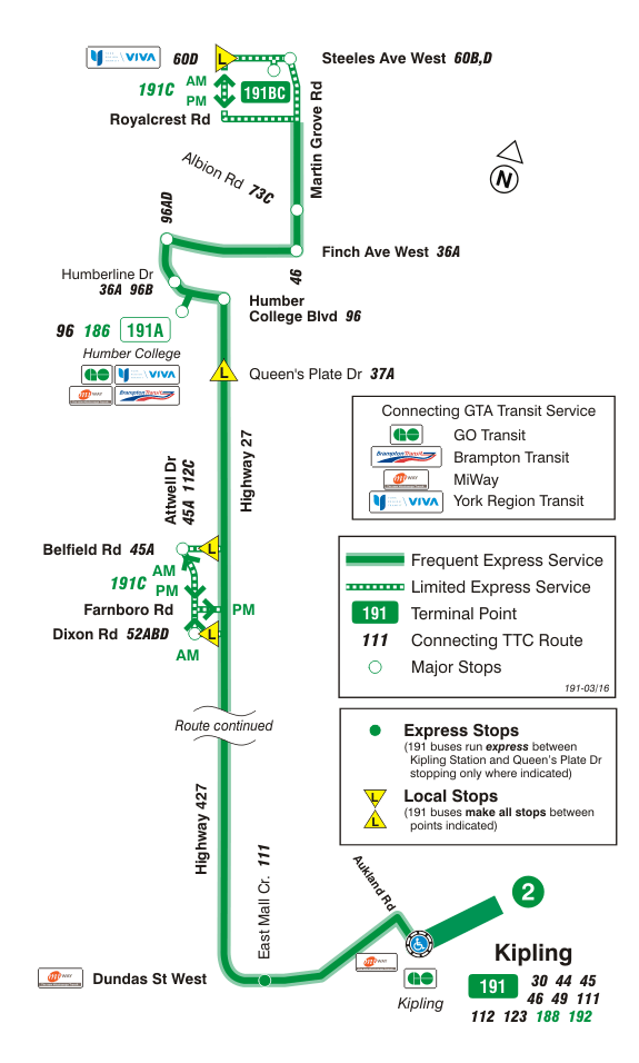 TTC 0000 Route 191 Highway 27 Rocket Map 2011