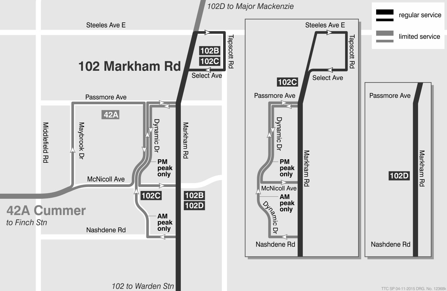 TTC 0000 102 Markham Road 42 Cummer Route Change 20160103