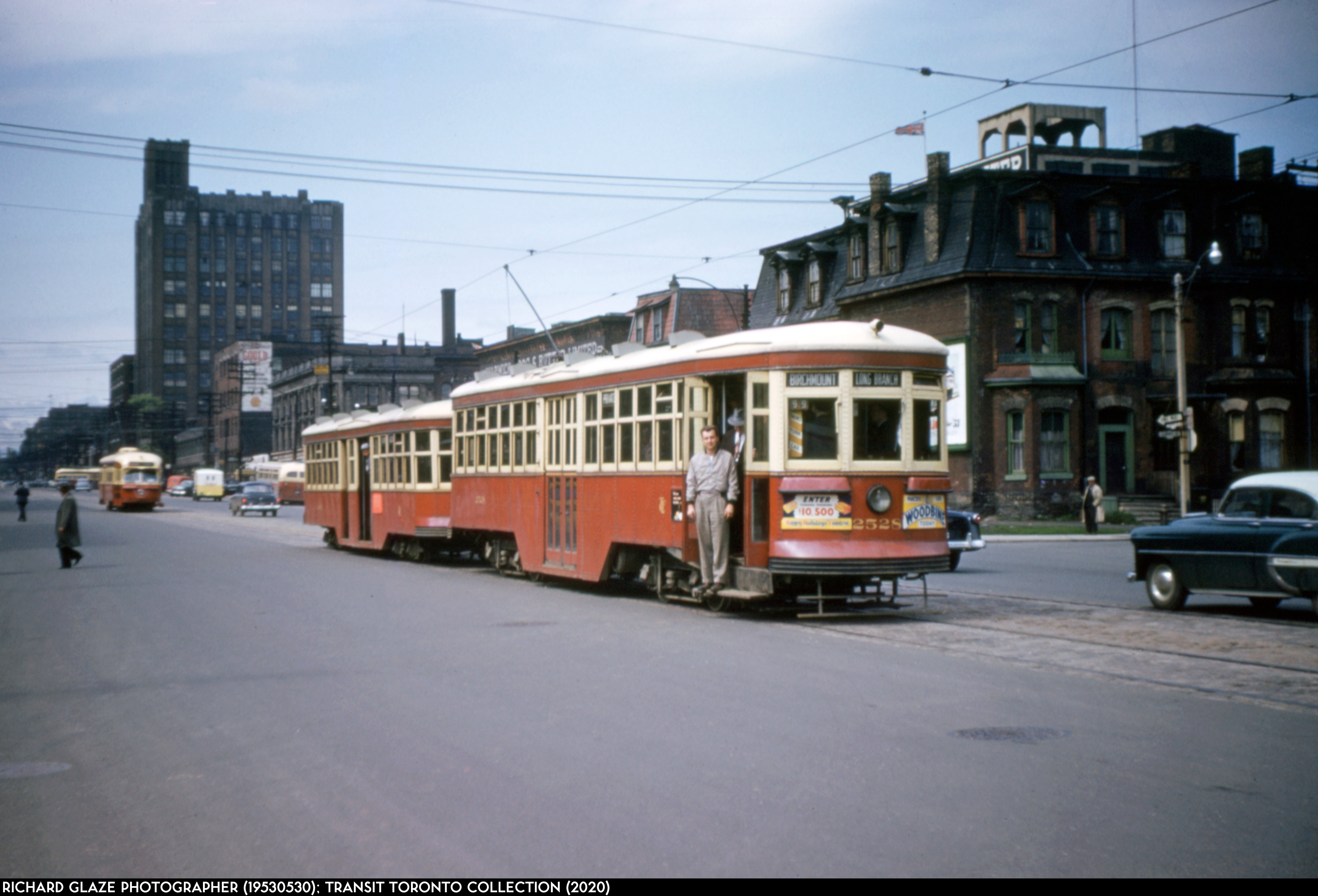 19530530 - 1446 Doubleheader Tour - 2528 and 4470 at Clarence Square