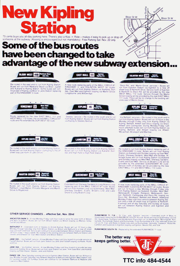 Bloor-Danforth Subway 00 Kipling 198011 - Advertisement