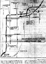 Proposed SRT Route Map in 1975